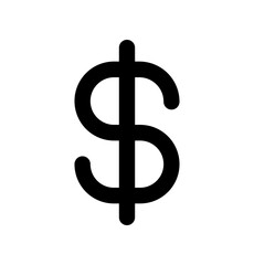  dollar sign, dollar sign icons, dollar sign   icon editable stroke outline icon isolated on white background flat vector illustration. Pixel perfect. 64 x 64.
