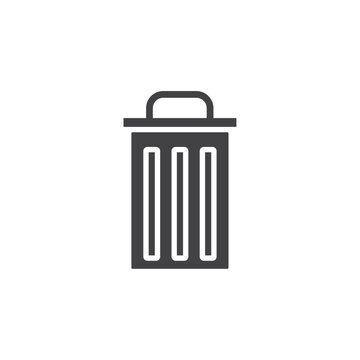 recommend clip art: Trash icon Symbol mark in filled style