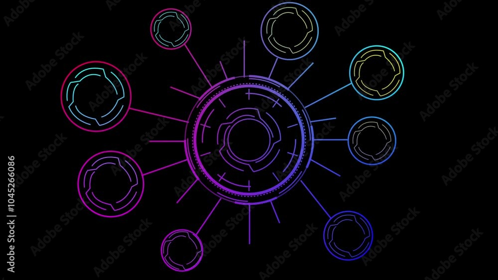 Poster data concept animation, network connection abstract background network conveying connectivity,