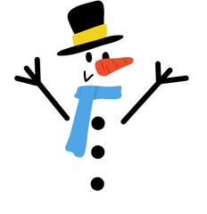 snowman with hat