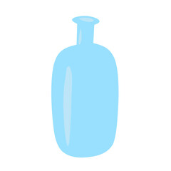 simple vector graphic of a bottle with smooth lines