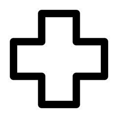  cross, cross icons,cross    icon editable stroke outline icon isolated on white background flat vector illustration. Pixel perfect. 64 x 64.