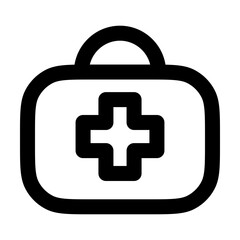 doctor box, doctor box icons, doctor box   icon editable stroke outline icon isolated on white background flat vector illustration. Pixel perfect. 64 x 64.
