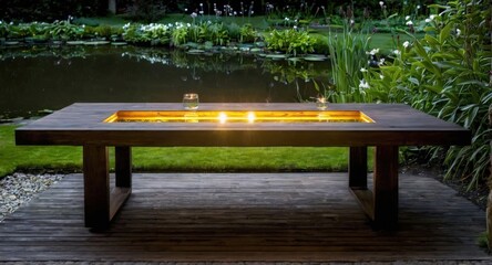 beautiful light sources in cozy nature