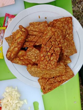 Tempe garit lokal food in indonesia