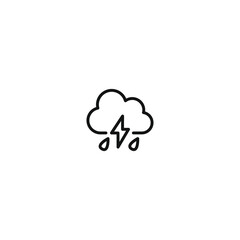 Weather icon. Weather icon set. Linear style.