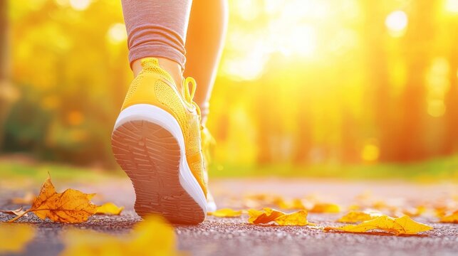 Embracing a Healthy Lifestyle: Person Jogging in the Park to Reduce Fatty Liver Risk