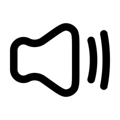 voluime,volume icons, volume   icon editable stroke outline icon isolated on white background flat vector illustration. Pixel perfect. 64 x 64.
