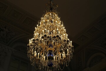 chandelier in the hermitage