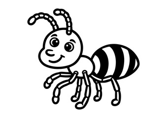 Ant Line Art Coloring Pages