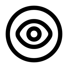  eye,eye icons, eye   icon editable stroke outline icon isolated on white background flat vector illustration. Pixel perfect. 64 x 64.