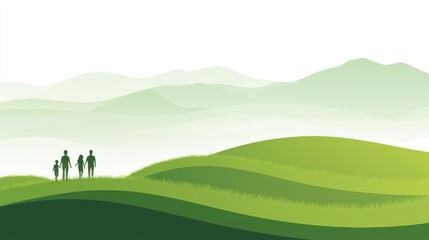 Family Hiking in Green Mountains