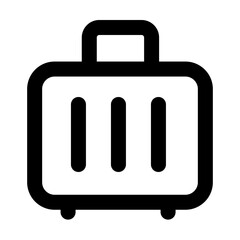 luggage,luggage icons, luggage   icon editable stroke outline icon isolated on white background flat vector illustration. Pixel perfect. 64 x 64.