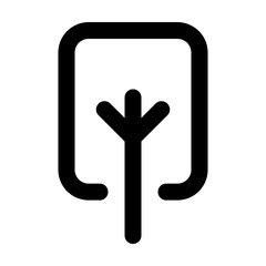  tree,tree icons, tree   icon editable stroke outline icon isolated on white background flat vector illustration. Pixel perfect. 64 x 64.
