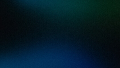 Blue dark color spots with light leaks grainy backdrop. Abstract black blue color wavy shaped light leaks noisy gradient, website header, cover.
