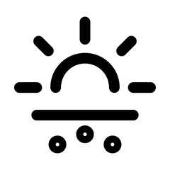 rainsun,rainsun icons, rainsun   icon editable stroke outline icon isolated on white background flat vector illustration. Pixel perfect. 64 x 64.
