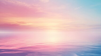 Obraz premium Minimalist background with pastel colors and soft lighting, offering a calm and serene vibe.