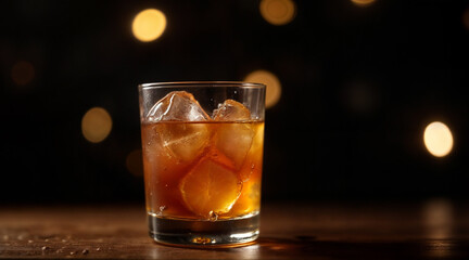 Whiskey sour on table