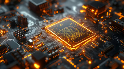 3D Quantum Encrypted Credit Chip Concept Extreme Close Up of Sub-Dermal Chip Intricate Circuitry Encryption Patterns Ultimate Security Personal Finance Technology Sterile Futuristic Medical Facility