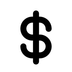 dollar sign,dollar sign icons, dollar sign   icon editable stroke outline icon isolated on white background flat vector illustration. Pixel perfect. 64 x 64.