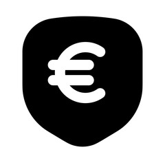 secureeuro,secureeuro icons, secureeuro   icon editable stroke outline icon isolated on white background flat vector illustration. Pixel perfect. 64 x 64.