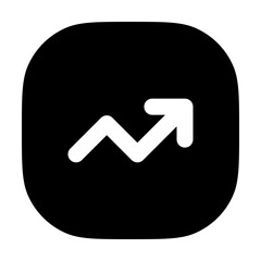 trendup,trendup icons, trendup   icon editable stroke outline icon isolated on white background flat vector illustration. Pixel perfect. 64 x 64.