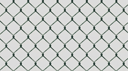 Fototapeta premium metal wire mesh fence, isolated on white background, transparent background
