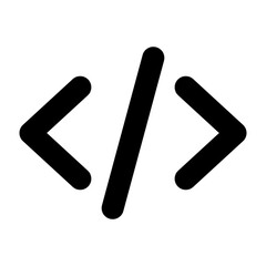 Obraz premium code, code icons, code icon editable stroke outline icon isolated on white background flat vector illustration. Pixel perfect. 64 x 64