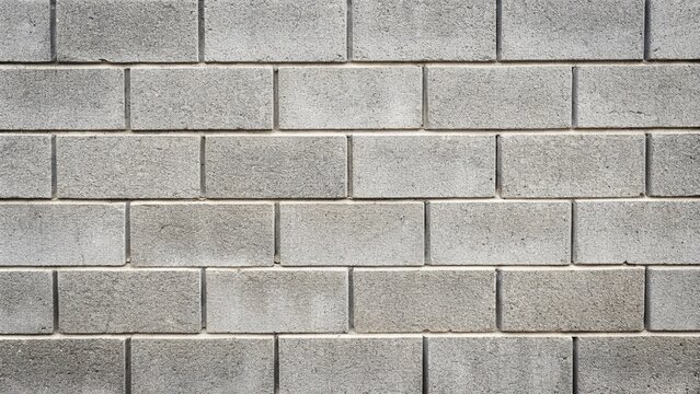 Clean and straight cinder block wall background texture from low angle