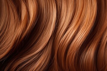 Fototapeta premium Silky brown hair texture backgrounds accessories full frame.