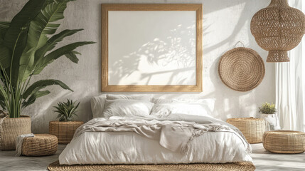 bohemian and tropical bedroom inspirations for a cozy and minimalist decor style