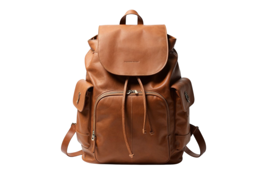 leather bag isolated on white