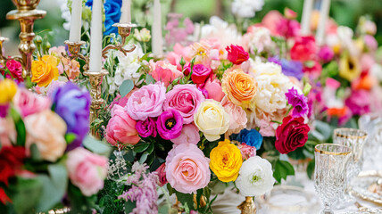 Cottage wedding decoration in the countryside, floral decor and event celebration, flowers, wedding aisle, wedding cake and tablescape, English country style idea