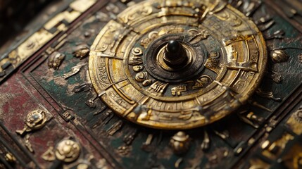 Obraz premium A beautifully detailed esoteric artifact, with hidden meanings and intricate designs,