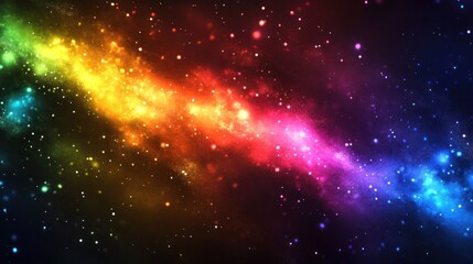 Obraz premium Vibrant neon background with colorful streaks of light, illuminating the scene with intense brightness.