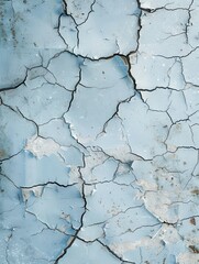 Cracked Blue Paint Texture.