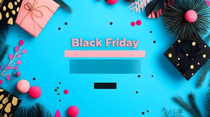 Black Friday Sale. Special offer banner, limited time only, discount. Banner for business, promotion and advertising. Black friday day sales banner template design for social media and website.