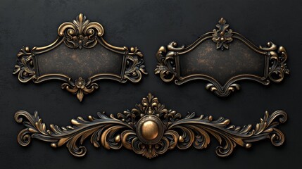 Vintage Decorative Badge Templates Collection