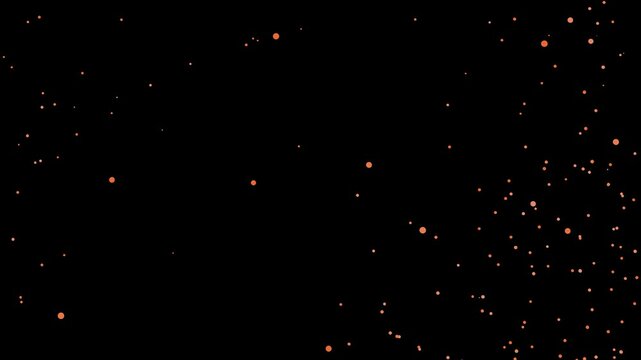 火の粉が飛び散るアニメーション：背景透過