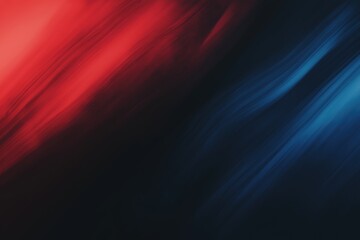 Fototapeta premium Dynamic abstract background with rich red and blue tones blending smoothly into a dark gradient. Fluid design exudes elegance and contrast, creating a modern and artistic visual composition.