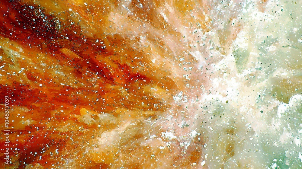 Poster dynamic abstract explosion of color and light