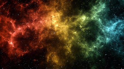 Obraz premium Vibrant Anime Style Fireworks in Cosmic Setting
