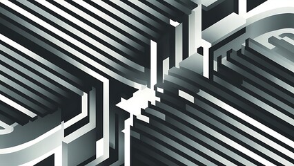 Naklejka premium Abstract white and gray color, modern design stripe background with geometric shape. Vector illustration.