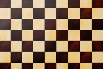Black and white wooden old chess board texture background.