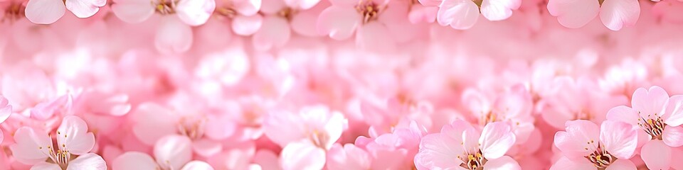 Soft Cherry Blossoms in Gentle Shades of Pink