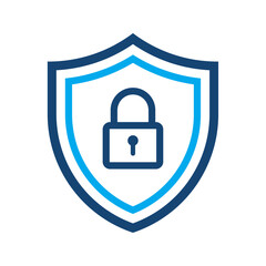 Shield with lock icon