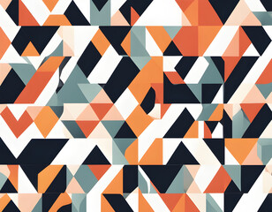 Colorful geometric irregular square background