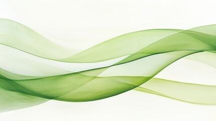 Swirling Green Energy Abstract Art
