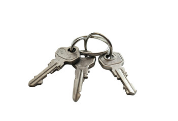 keys isolated on white background