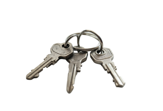 keys isolated on white background